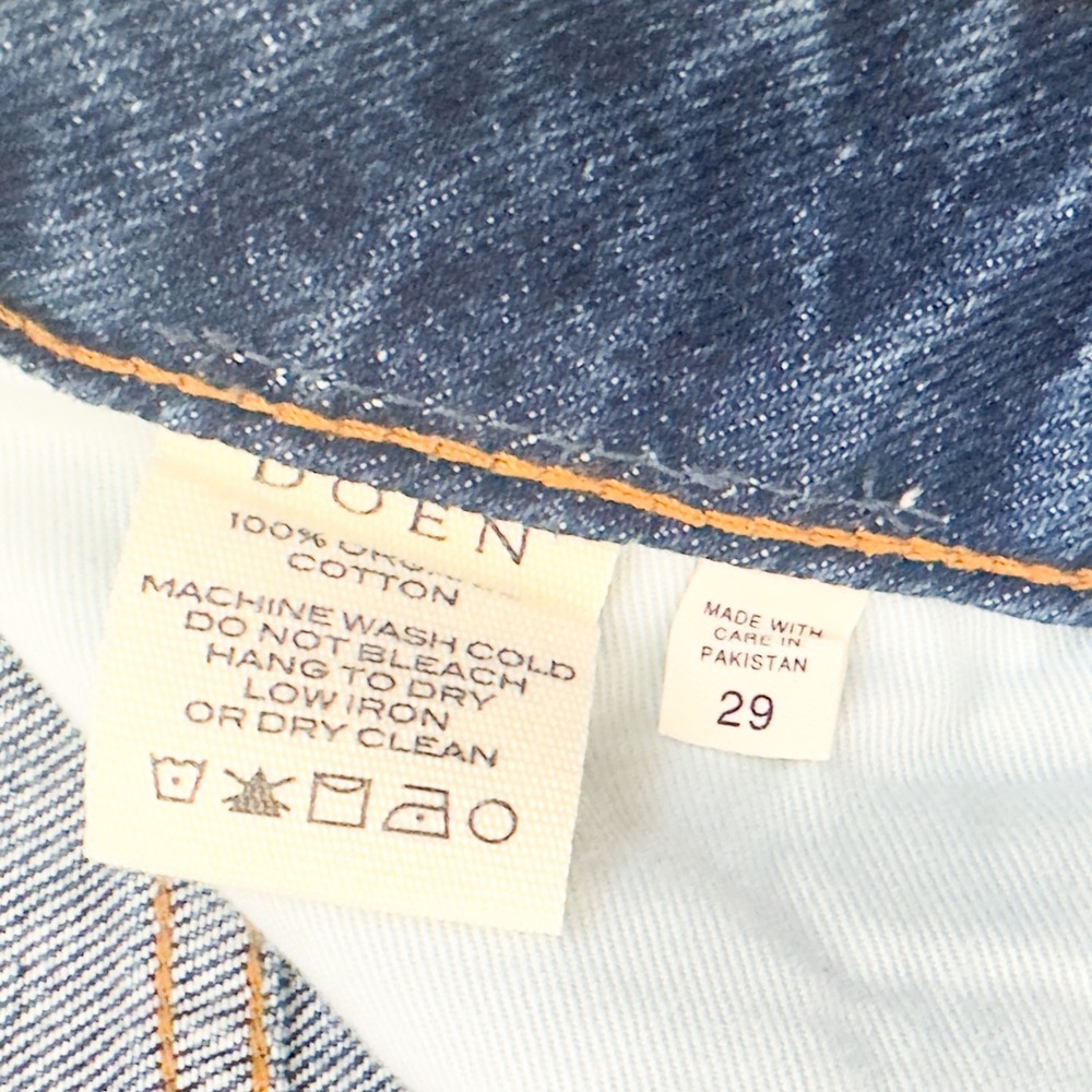 Doên Classic Straight-Leg Denim Jeans – 100% Cotton – Size 29 – Made in Pakistan - Picture 8 of 8